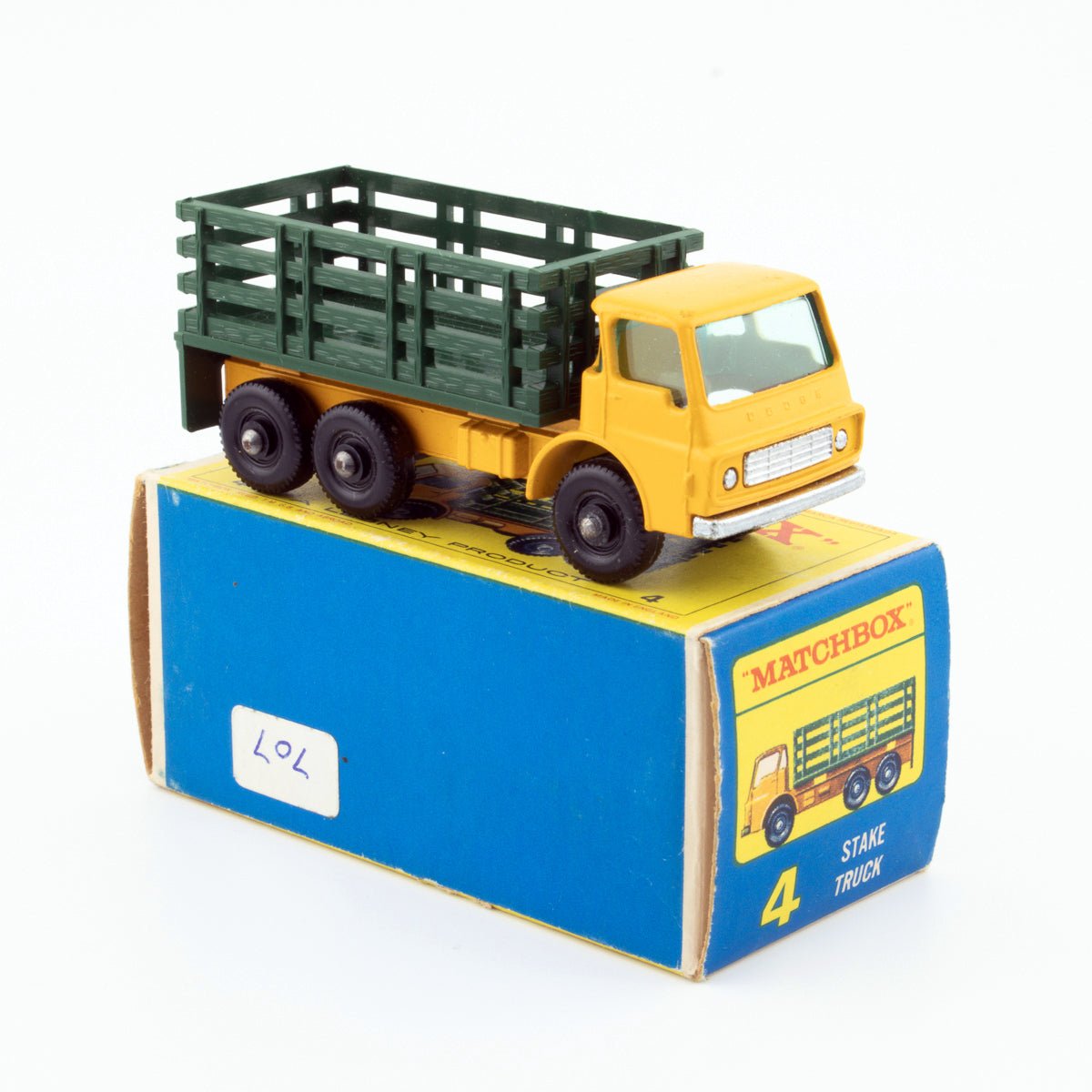 Lesney Matchbox Series No 4d Dodge Stake Truck BPW NMIB 1/64 Scale Vintage 1967 - DT Collectable Toys