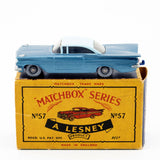 Lesney Matchbox Series No 57b Chevrolet Impala, Excellent Boxed - DT Collectable Toys