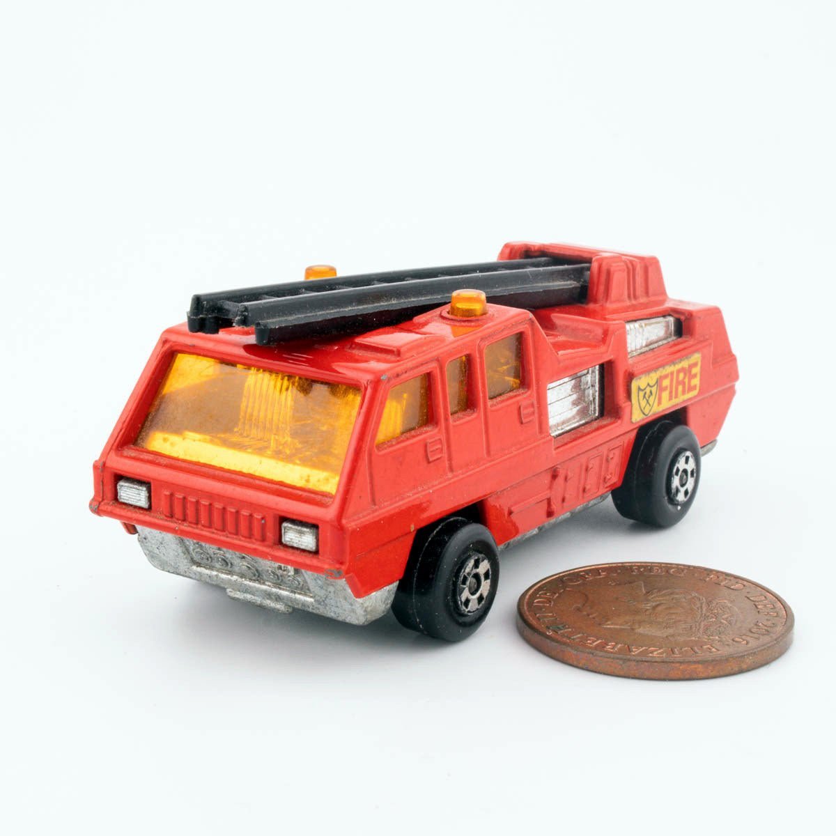Lesney Matchbox Superfast 22c BLAZE BUSTER BLACK LADDER Vintage Diecast Model - DT Collectable Toys