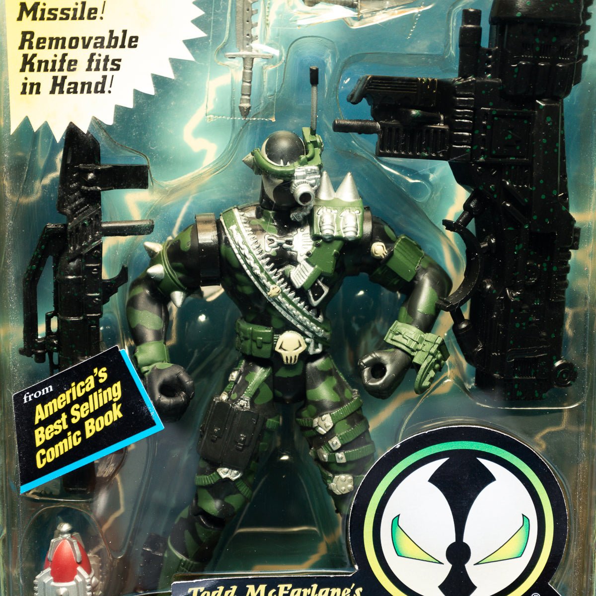 McFarlane Toys COMMANDO SPAWN Black Guns Spawn Series 2 Ultra - Action Figure MOC - DT Collectable Toys
