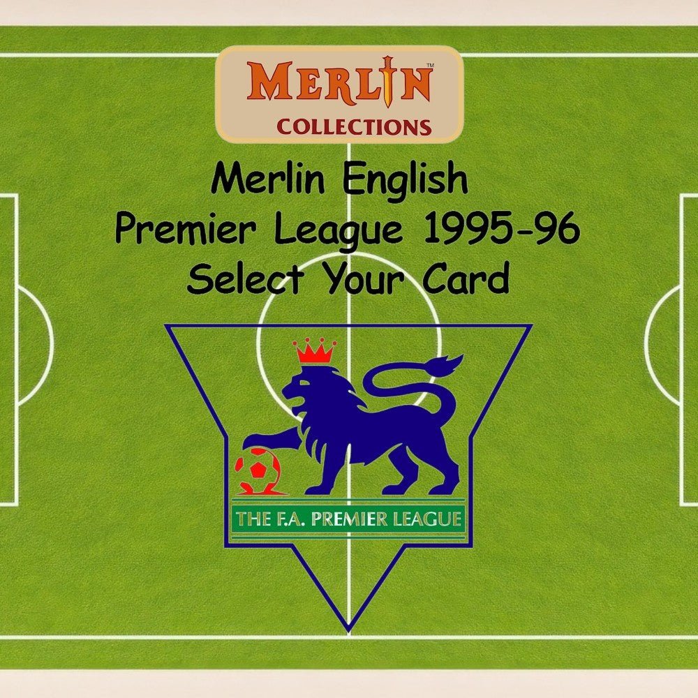 Merlin Ultimate Premier League 1995 - 96 Football Trading Cards - Select