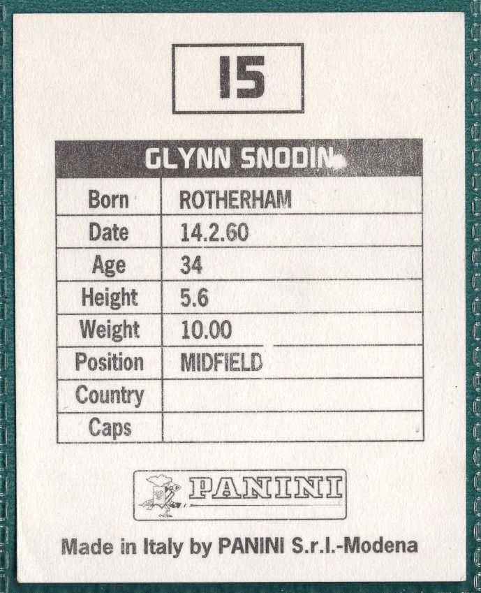 Glynn Snodin Barnsley FC