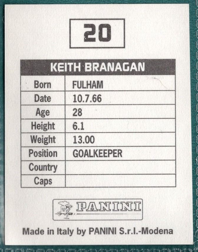 Keith Branagan Bolton Wanderers