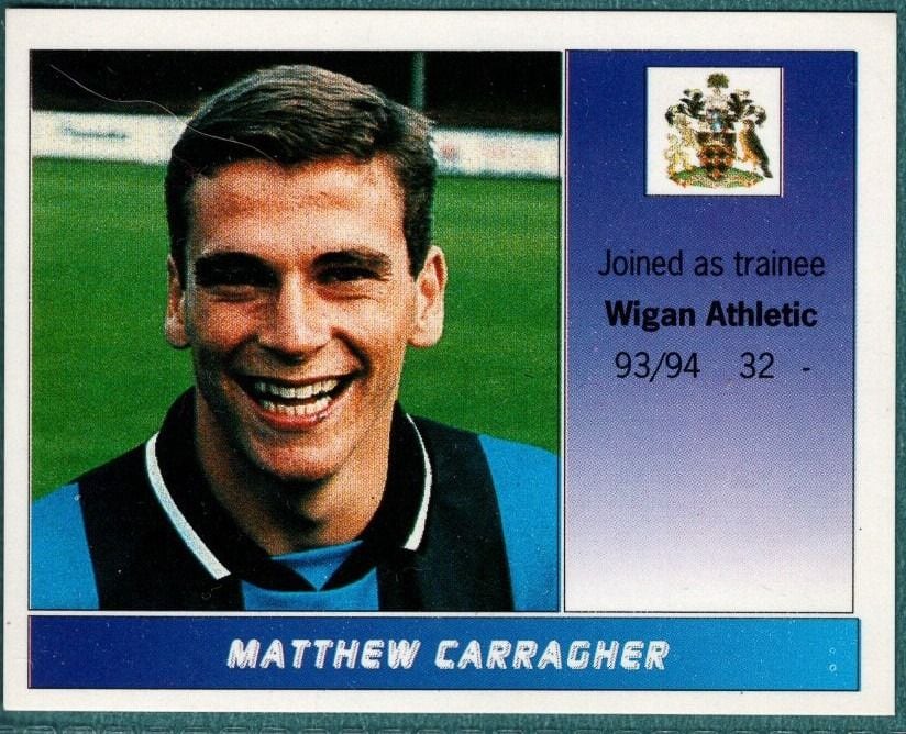 Panini Sticker Matthew Carragher Wigan Athletic No.599
