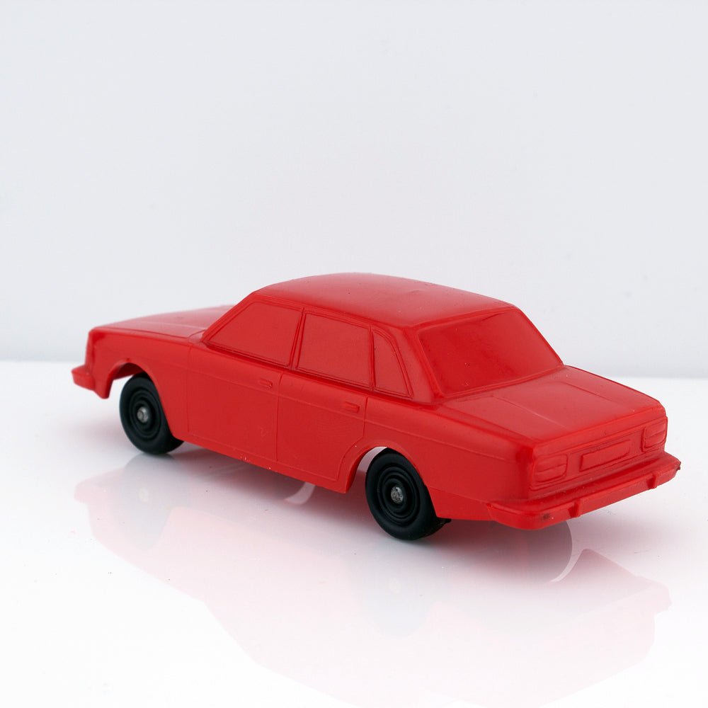 Plasto No 1904 Volvo 244 DL Vintage Red Vinyl Plastic Model Made in Finland