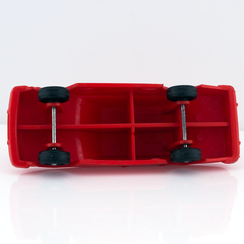 Plasto No 1904 Volvo 244 DL Vintage Red Vinyl Plastic Model Made in Finland