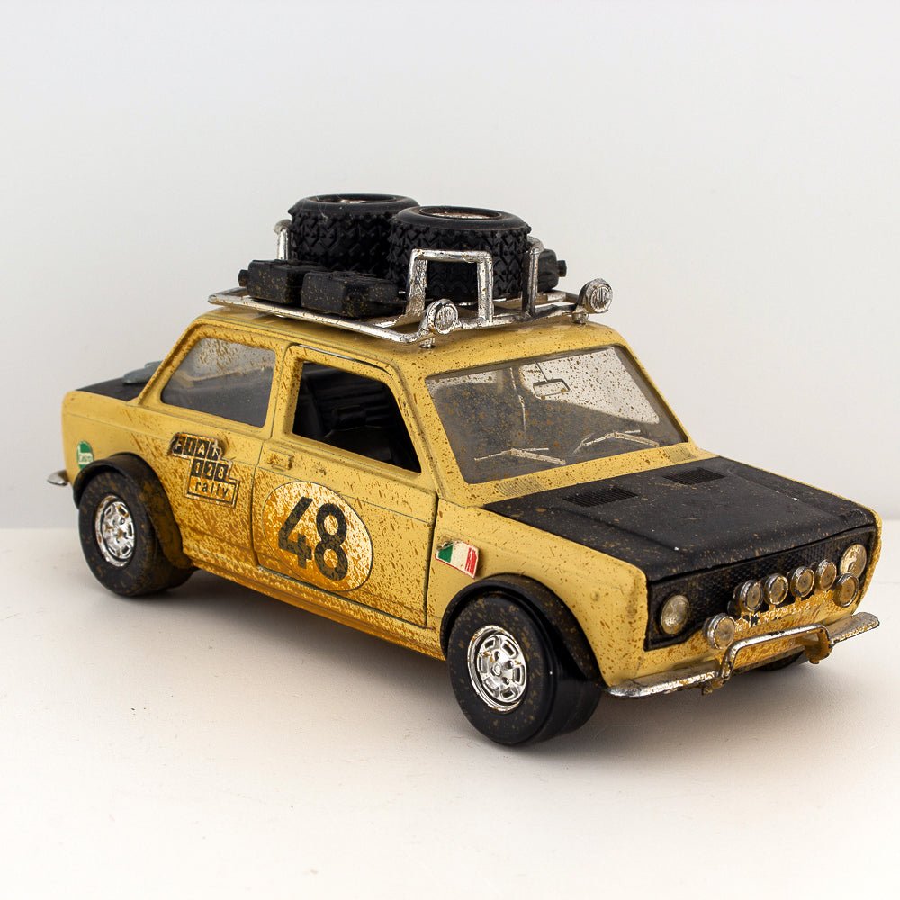 Polistil S7 Fiat 128, East African Safari Rally Car, 1:25 Scale, Near Mint