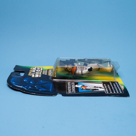 Star Wars POTF 2 Sandtrooper Collection 3 Tri - Logo Green Card MOC Action Figure Picture 3