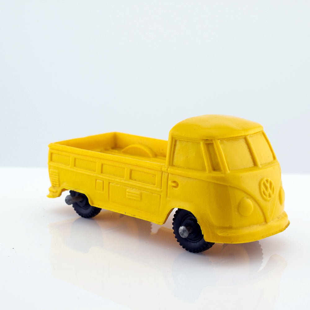 Tomte Laerdal Norway, 1 Volkswagen Pick Up 1962 Vintage Yellow Vinyl Model