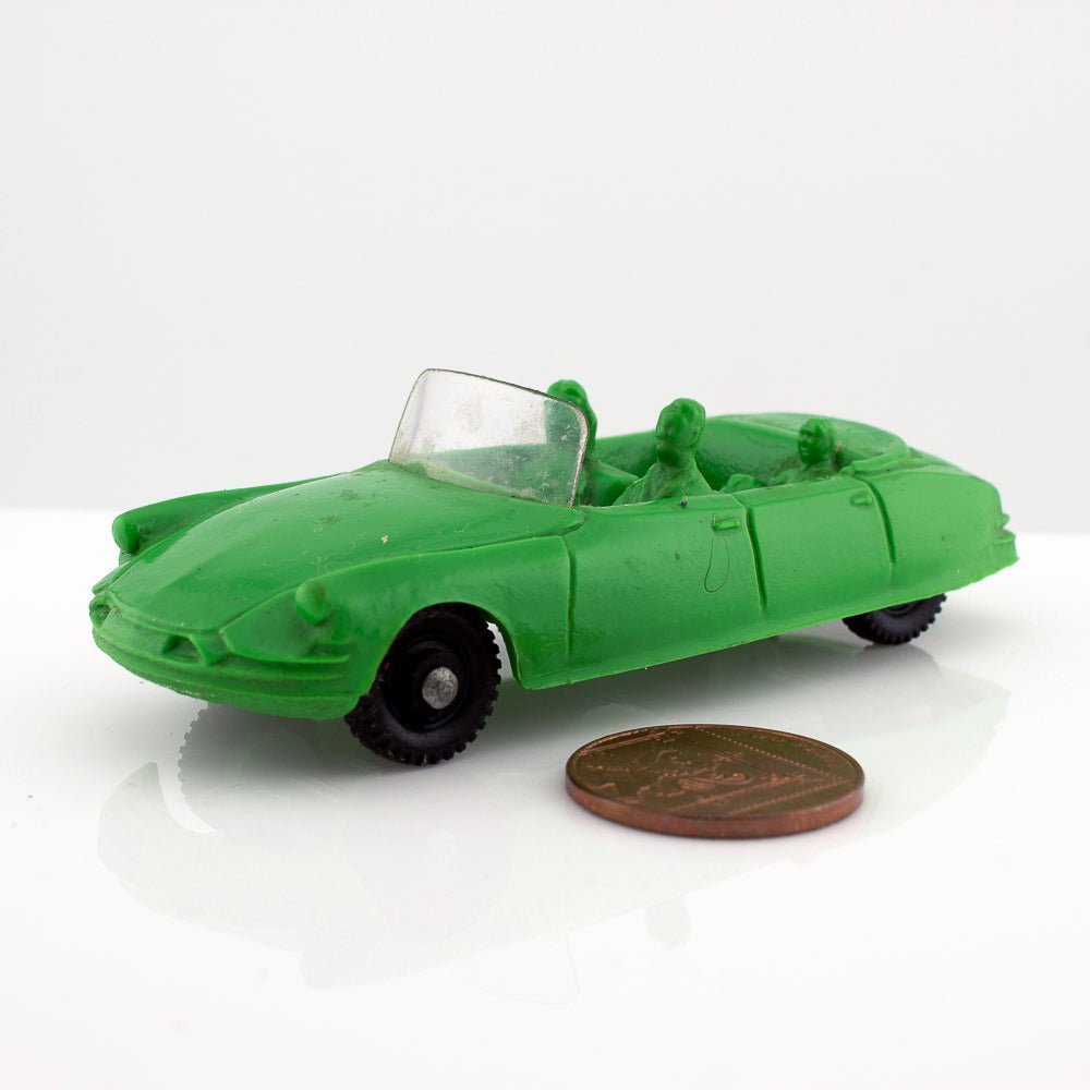 Tomte Laerdal Norway 21 Citroen DS 1966 Vintage Green Vinyl Plastic Model