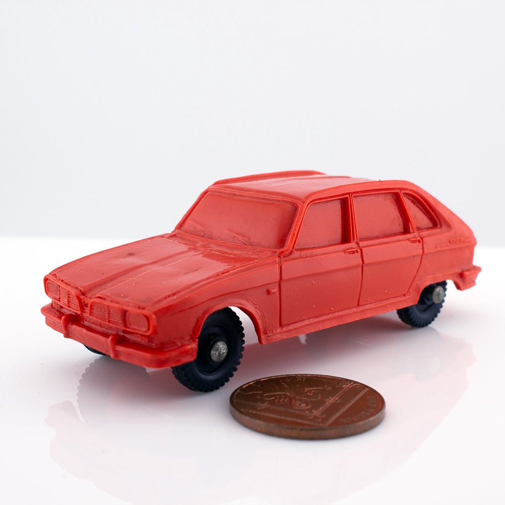 Tomte Laerdal Norway, 25 Renault 16 1972 Vintage Red Vinyl Plastic Model