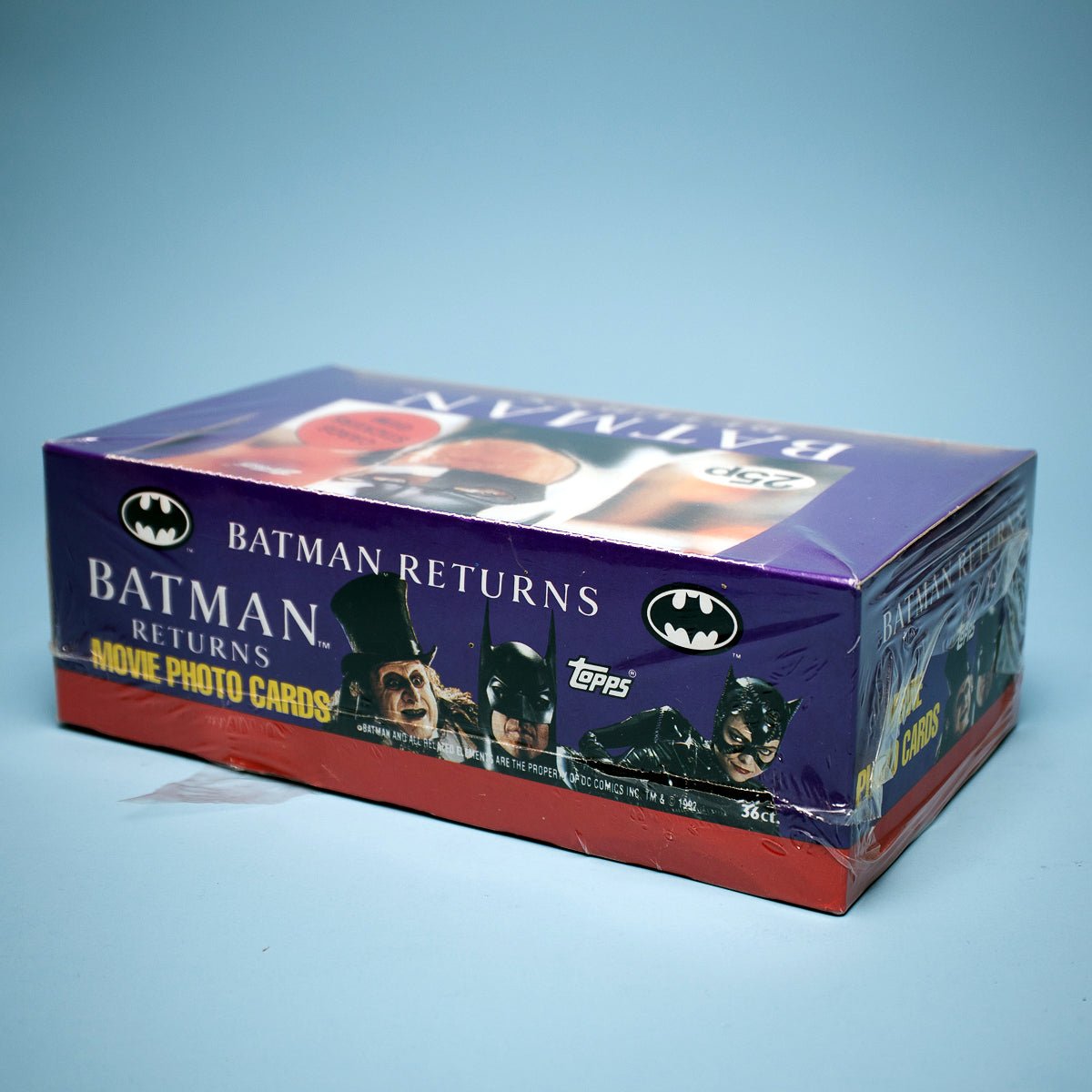 Topps BATMAN RETURNS Movie Photo Cards 1992 Vintage Sealed Counter Top Box - DT Collectable Toys