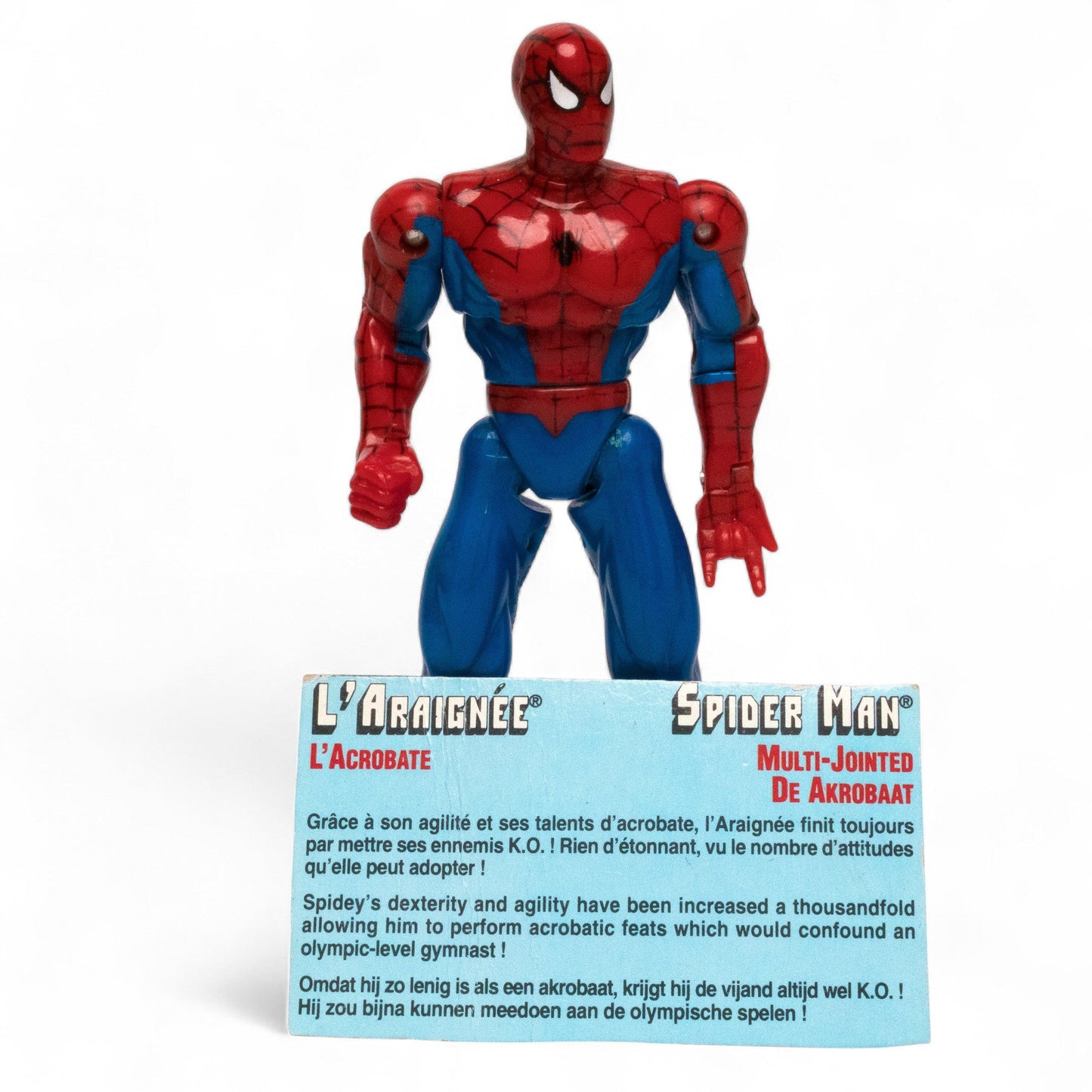Toy Biz 1994 Marvel SUPER POSEABLE Spider - Man Animated Series Action Figure Pre - Owned Picture 1