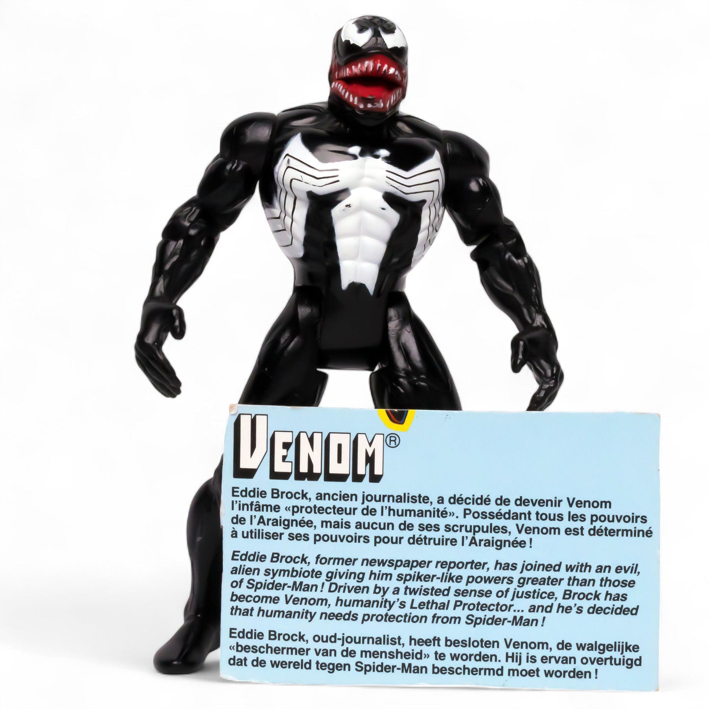 Toy Biz 1994 Marvel VENOM Spider - Man Animated Series Action Figure Pre - Owned Picture 1
