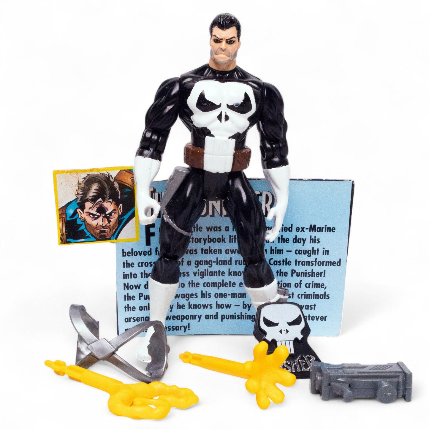 Toy Biz 1995 Marvel PUNISHER Spider - Man Animated Series Action Figure Pre - Owned Picture 1