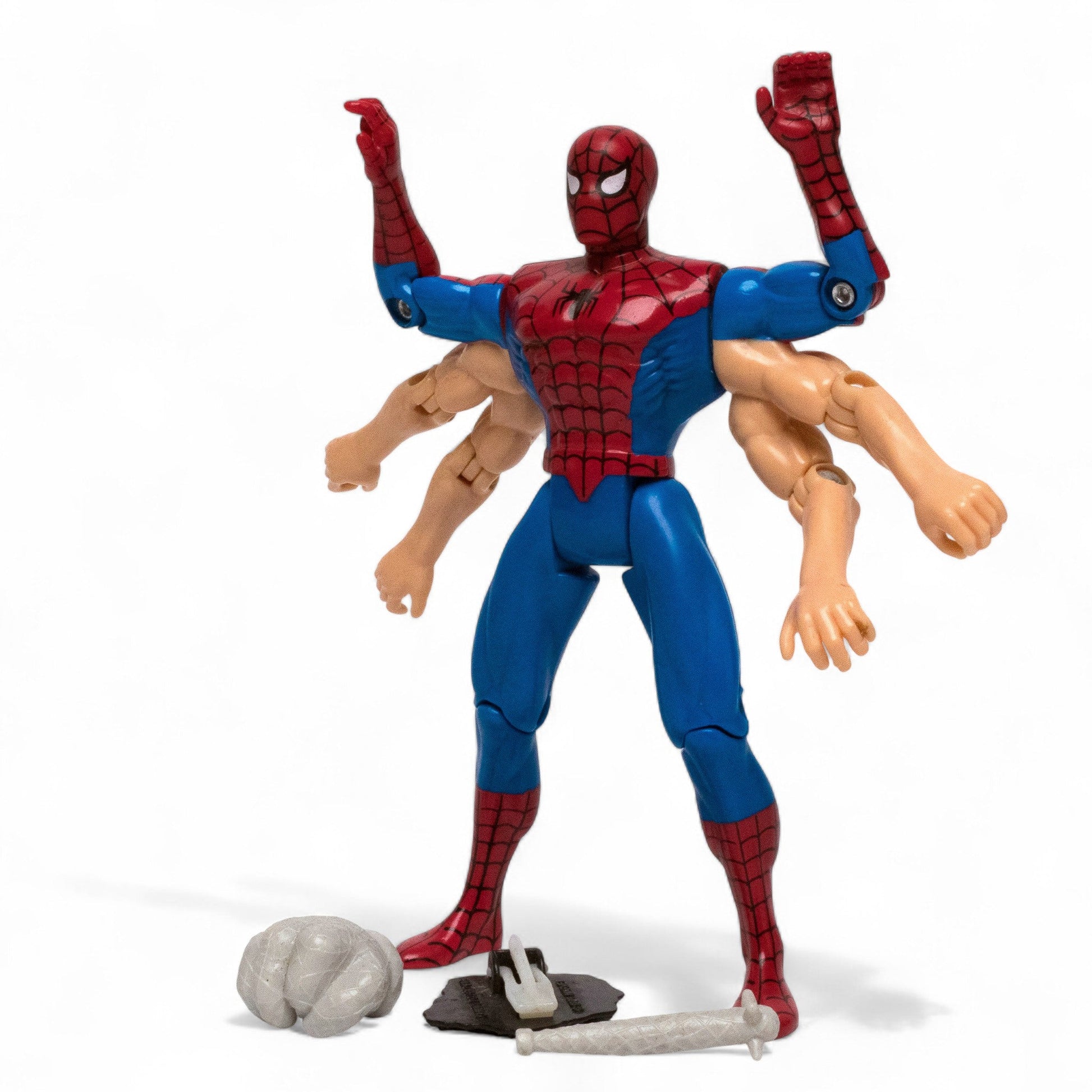 Toy Biz 1995 Marvel SIX ARM Spider - Man Animated Series Action Figure Pre - Owned Picture 2