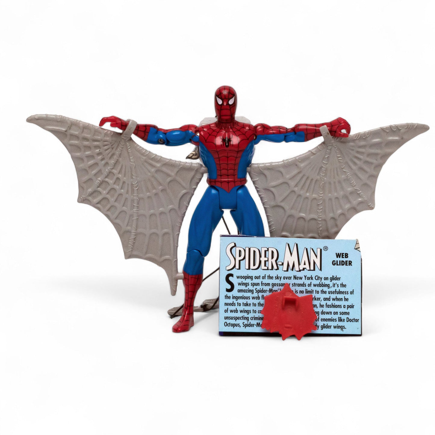 Toy Biz 1995 Marvel WEB GLIDER Spider - Man Animated Series Action Figure Pre - Owned Picture 7