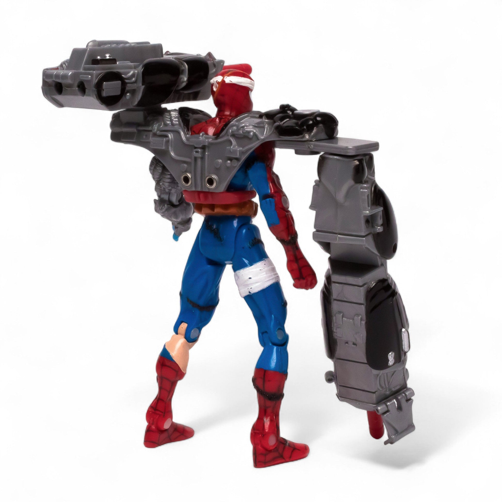 Toy Biz 1996 Marvel CYBORG SPIDER - MAN Spider - Wars Vintage Figure & Pin Pre - Owned Picture 4