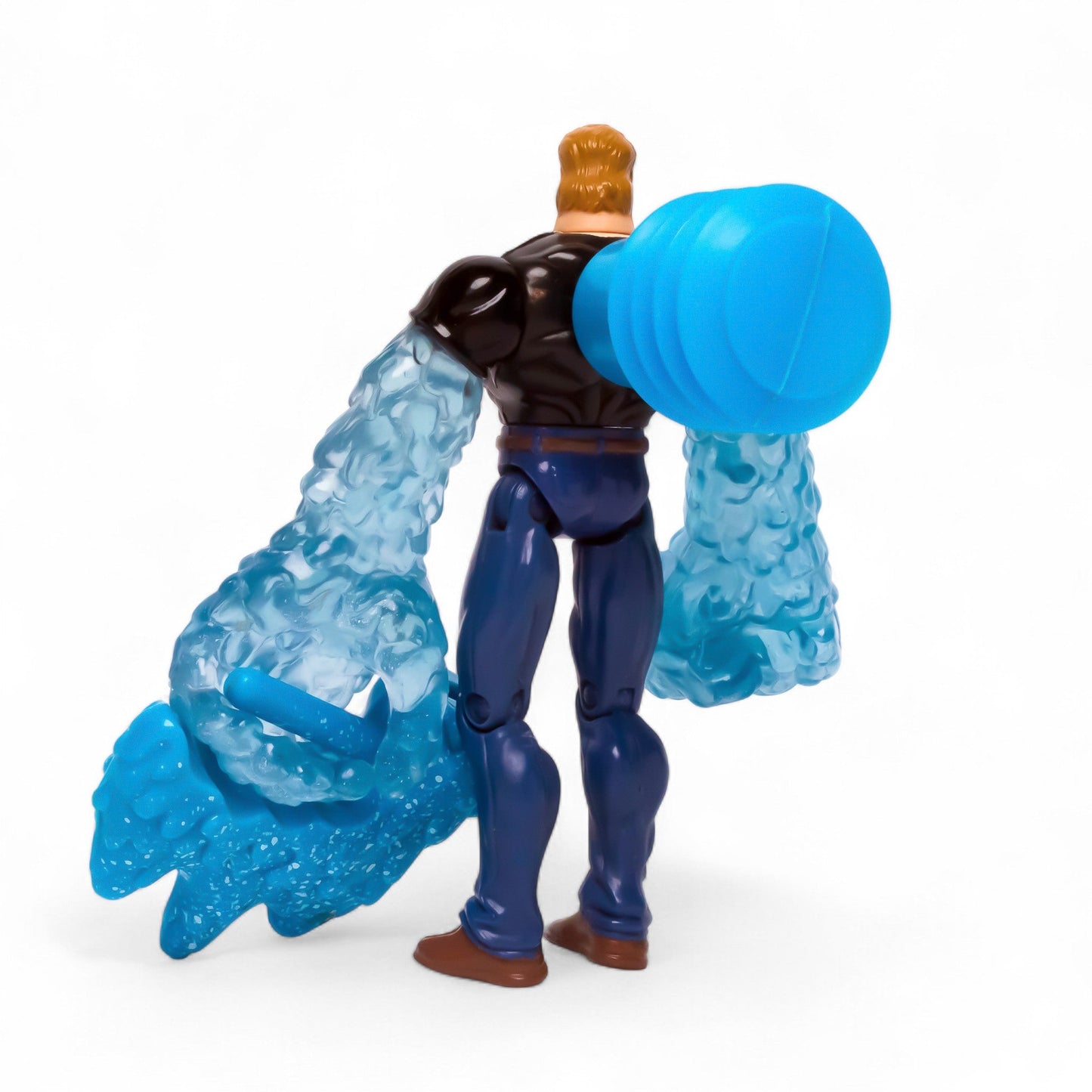 Toy Biz 1996 Marvel HYDRO - MAN Spider - Wars Vintage Figure & Pin Pre - Owned Picture 4