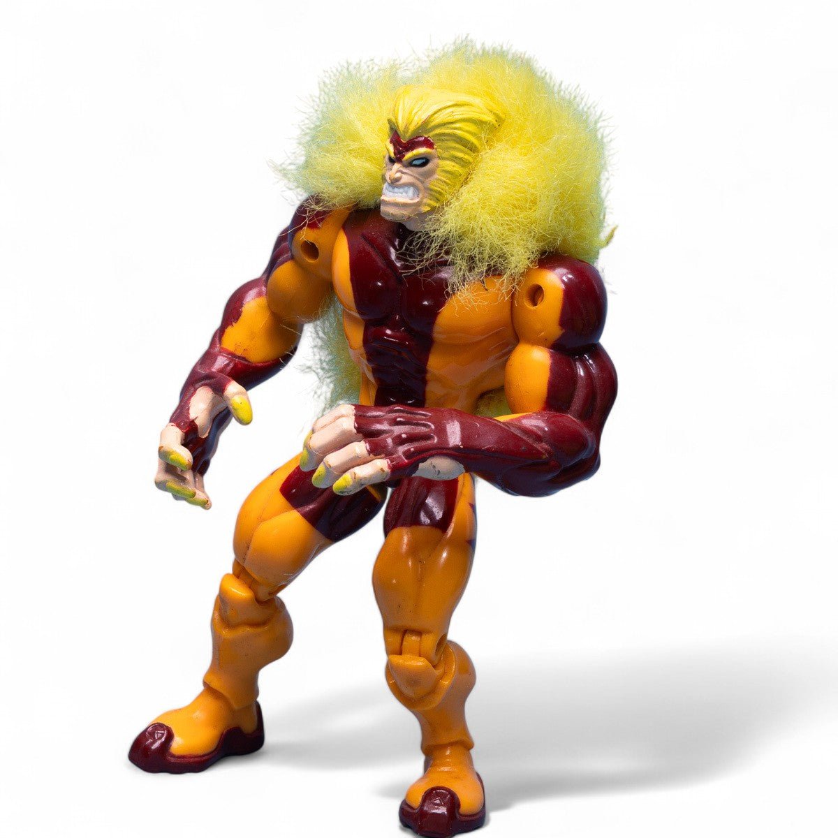 Toy Biz Grand Toys 1997 Marvel SABRETOOTH X - Men Battle Blasters VHTF Action Figure