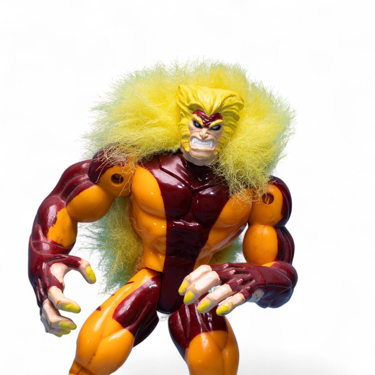 Toy Biz Grand Toys 1997 Marvel SABRETOOTH X - Men Battle Blasters VHTF Action Figure