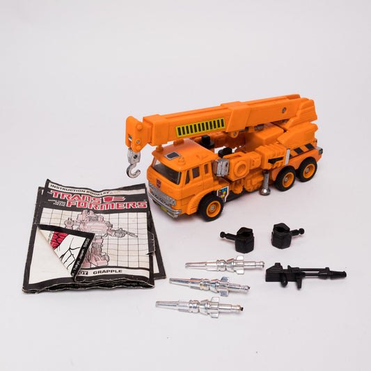 Transformers G1 GRAPPLE Autobot Vintage 1985 Hasbro Takara Excellent Complete Pre - Owned Picture 1