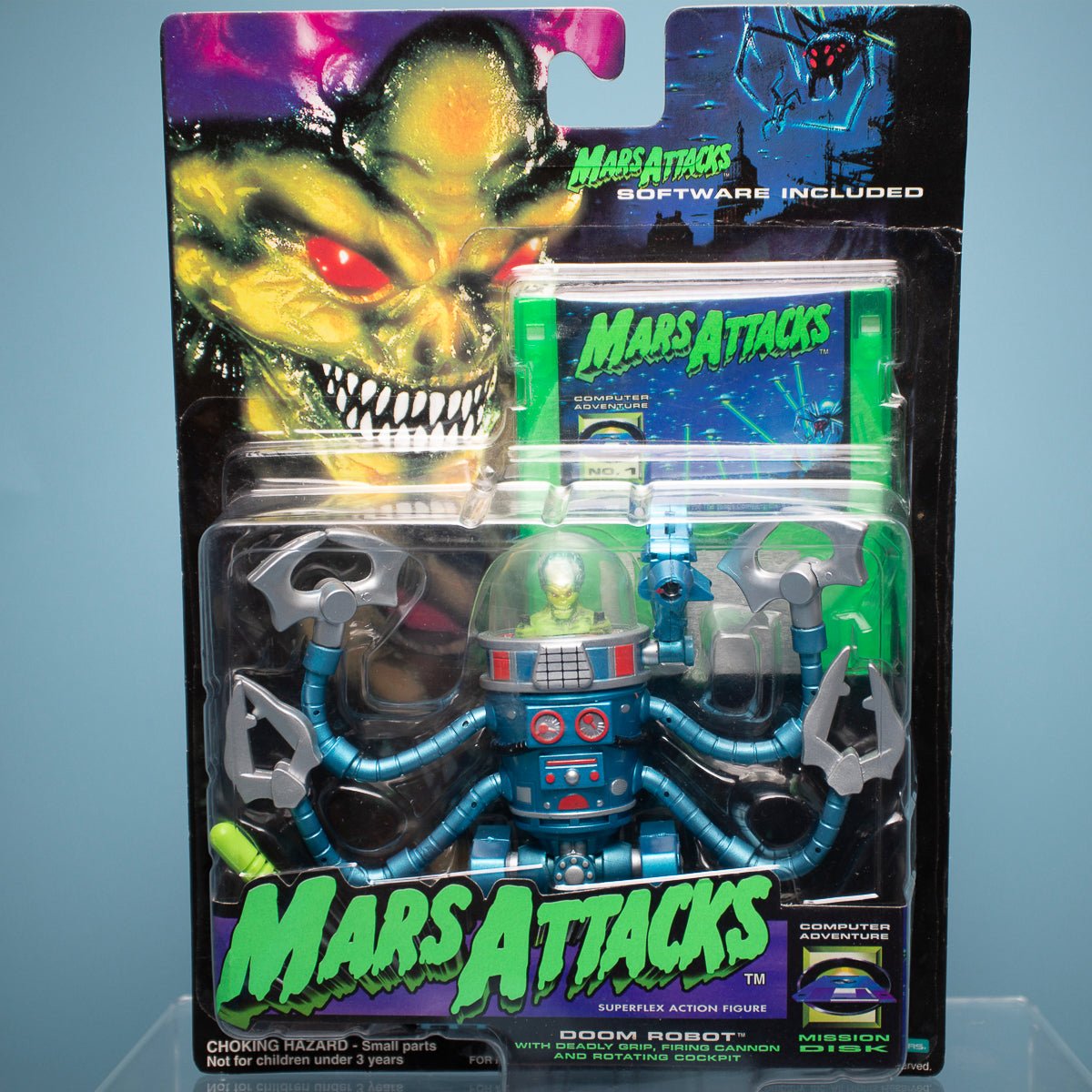 TRENDMASTERS 1996 MARS ATTACKS DOOM ROBOT MOC - DT Collectable Toys