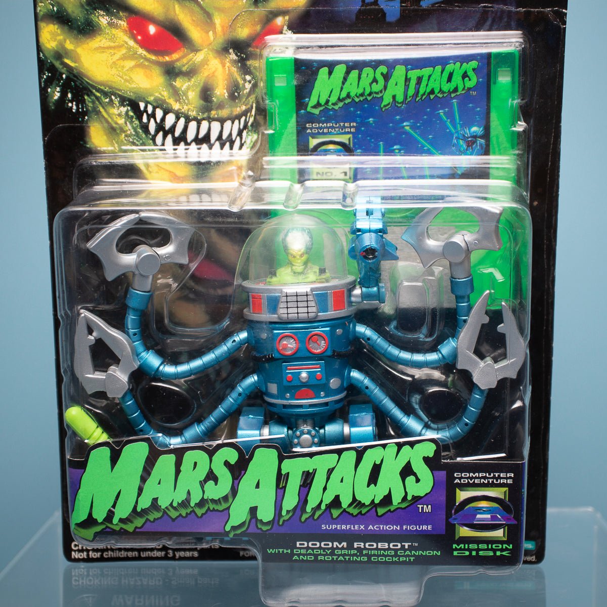 TRENDMASTERS 1996 MARS ATTACKS DOOM ROBOT MOC - DT Collectable Toys