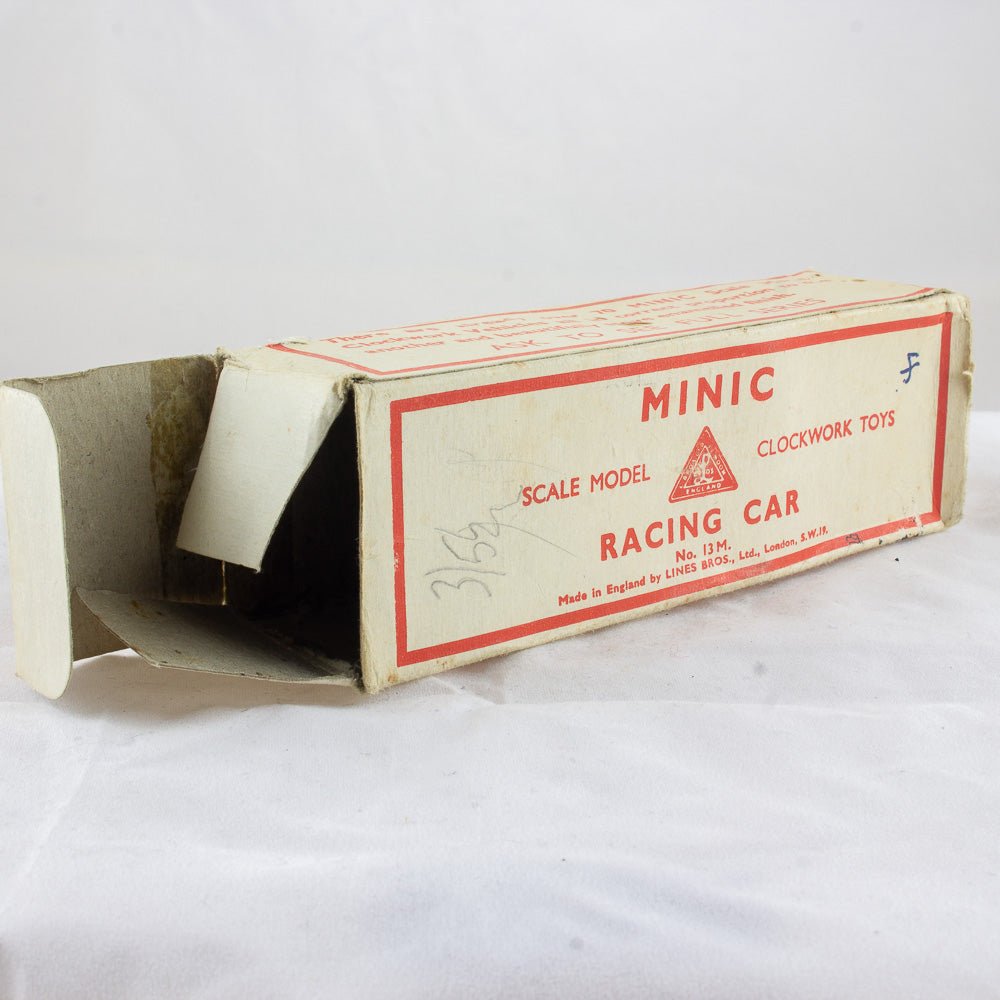 Triang Minic No. 13M Racing Car, Tinplate & Clockwork Excellent Boxed Working