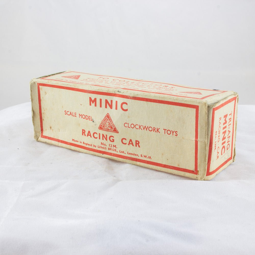 Triang Minic No. 13M Racing Car, Tinplate & Clockwork Excellent Boxed Working