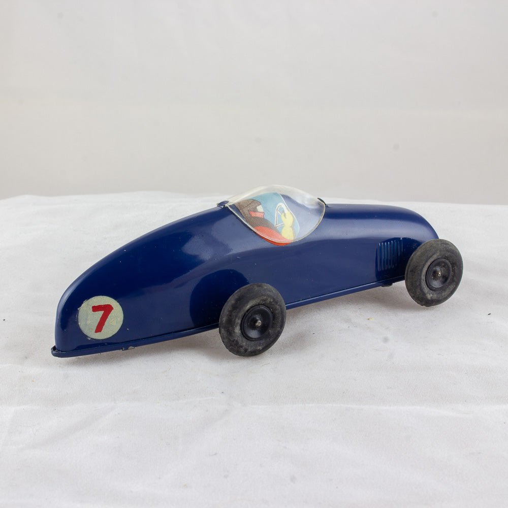 Triang Minic No. 13M Racing Car, Tinplate & Clockwork Excellent Working Model