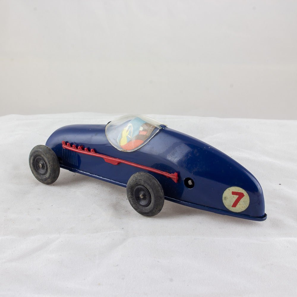 Triang Minic No. 13M Racing Car, Tinplate & Clockwork Excellent Working Model