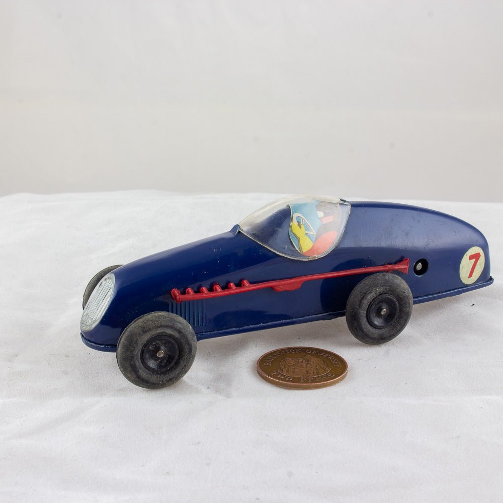 Triang Minic No. 13M Racing Car, Tinplate & Clockwork Excellent Working Model