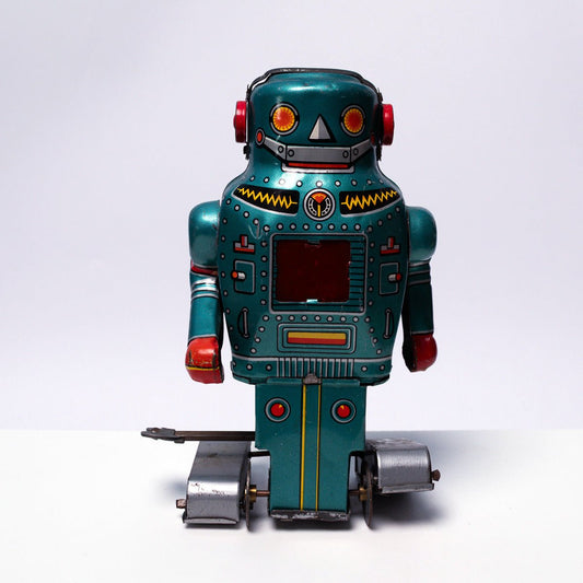 Vintage 1968 Noguchi Mechanical Mighty Robot Excellent with Box Robots & Space Toys Picture 1