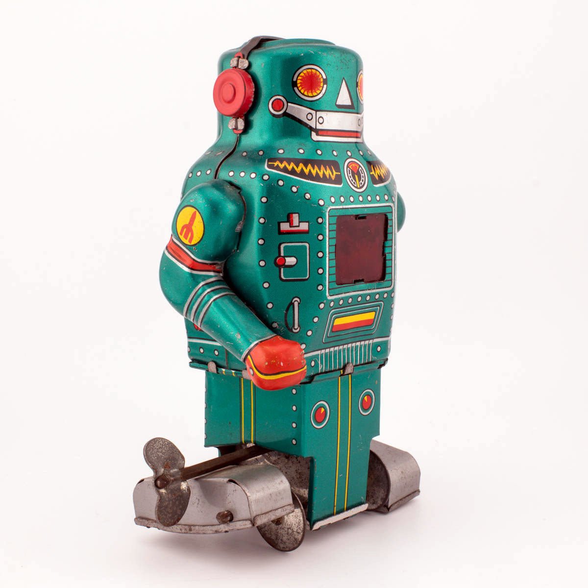 Vintage 1968 Noguchi Mechanical MIGHTY ROBOT With Spark In Working Condition - DT Collectable Toys