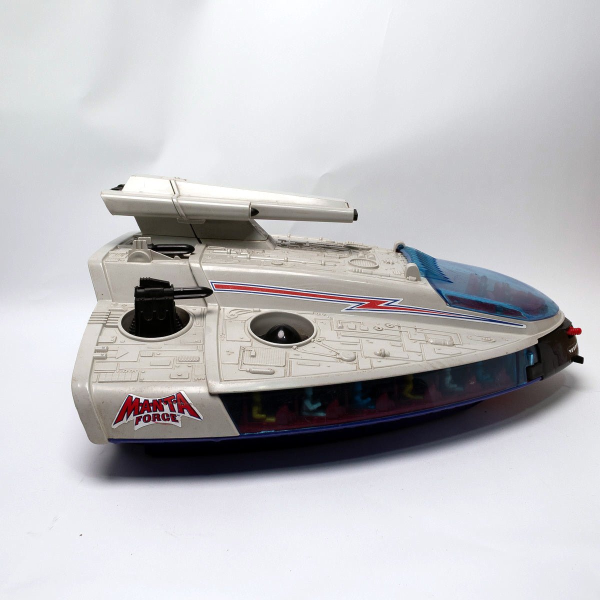 Vintage 1987 Bluebird Toys Manta Force Command Ship Play Set Complete Excellent