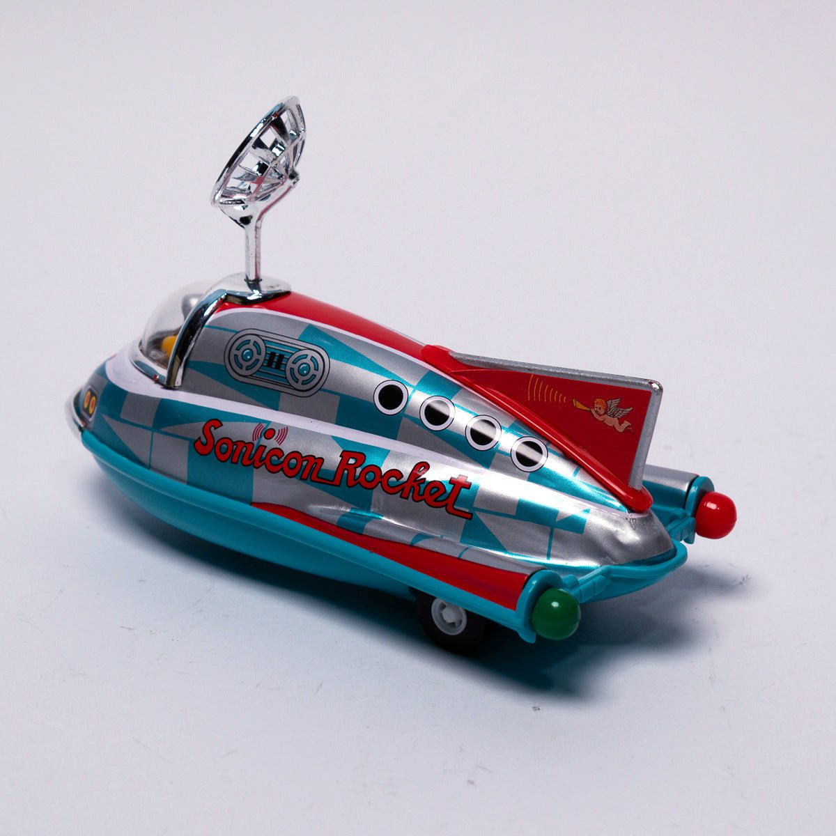 Vintage 1997 Masudaya Mini Sonicon Rocket Tin Toy Replica Mint & Boxed