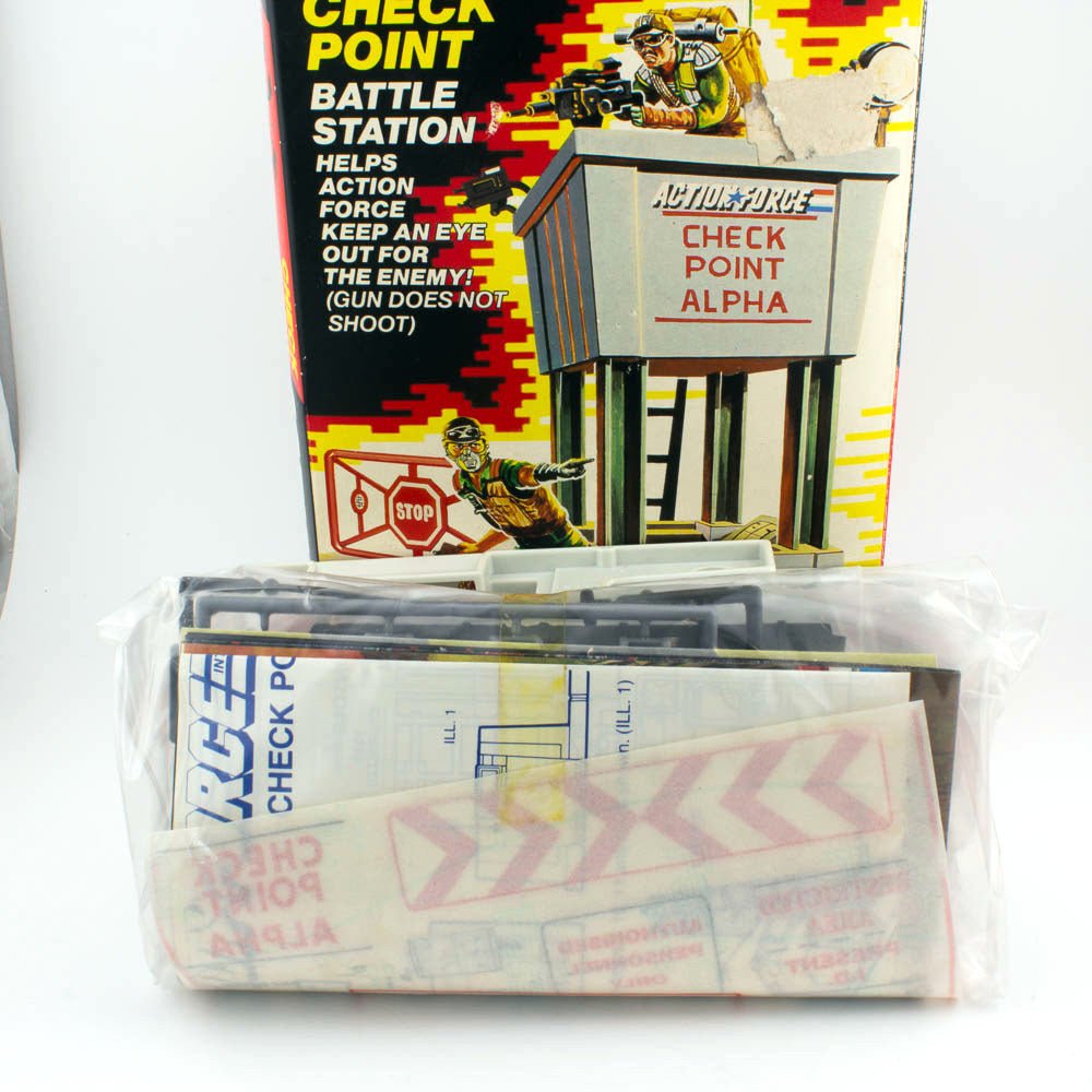 Vintage Action Force GI Joe CHECKPOINT BATTLE STATION Hasbro Boxed Sealed Bag - DT Collectable Toys
