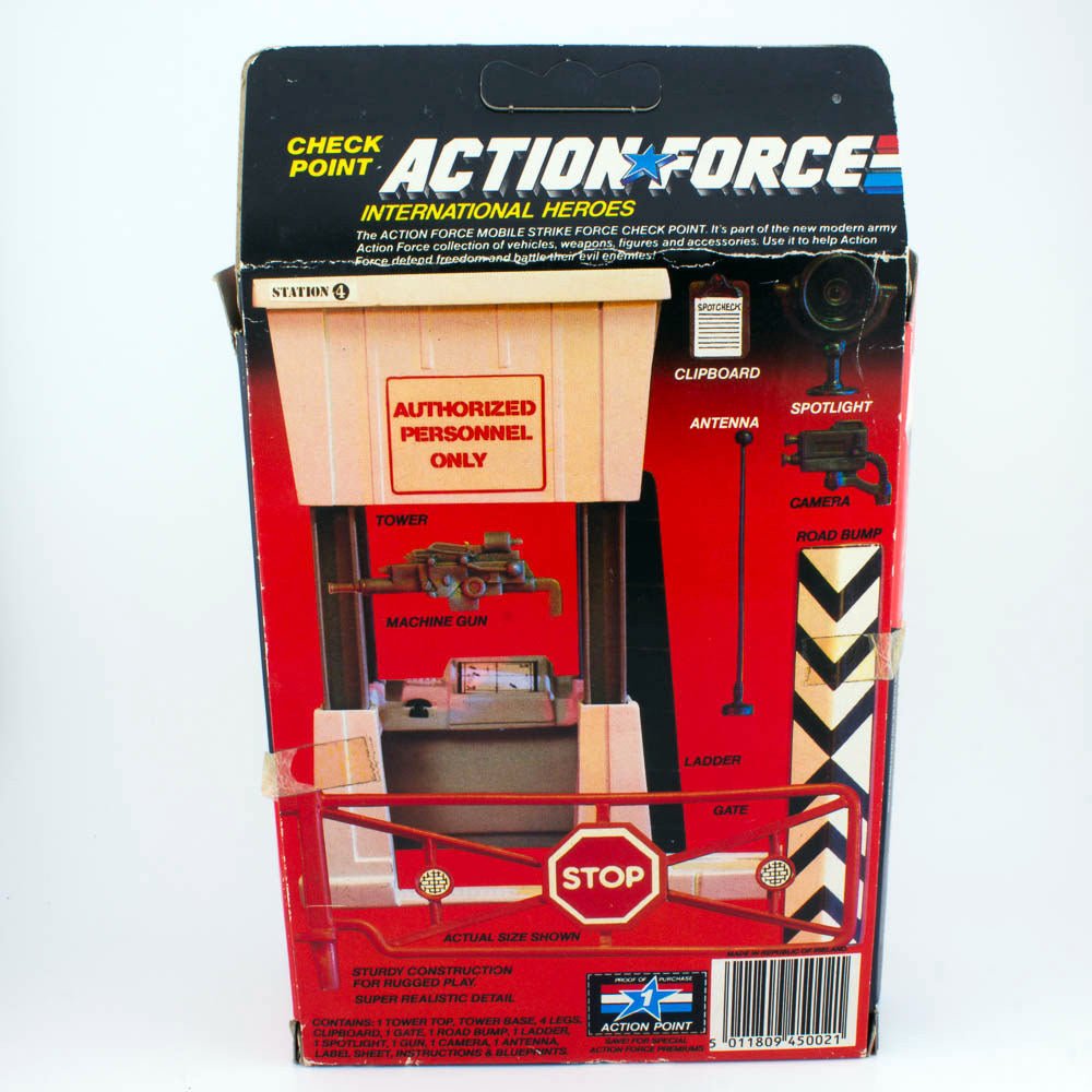 Vintage Action Force GI Joe CHECKPOINT BATTLE STATION Hasbro Boxed Sealed Bag - DT Collectable Toys