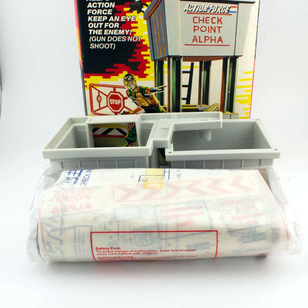 Vintage Action Force GI Joe CHECKPOINT BATTLE STATION Hasbro Boxed Sealed Bag - DT Collectable Toys