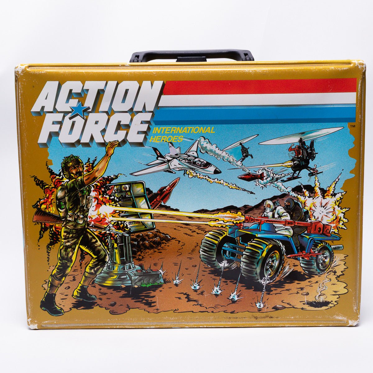 Vintage Action Force Vinyl Cassette Tape Collector Case 1987 Cambrasound Exc.