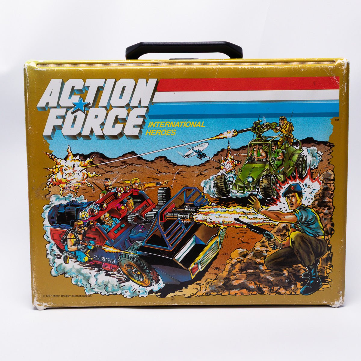 Vintage Action Force Vinyl Cassette Tape Collector Case 1987 Cambrasound Exc.