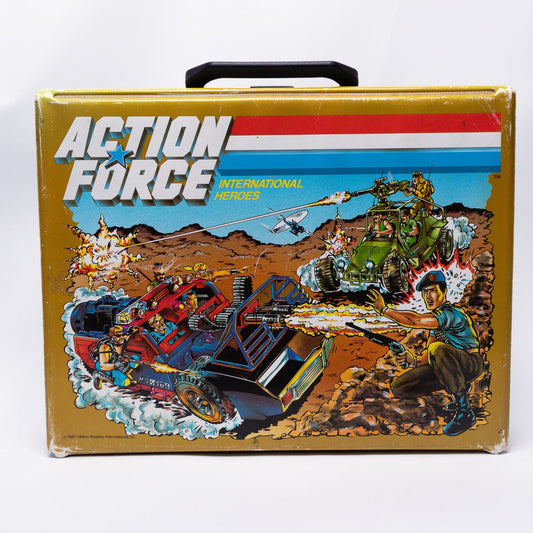 Vintage Action Force Vinyl Cassette Tape Collector Case 1987 Cambrasound Exc. Music Memorabilia Picture 1