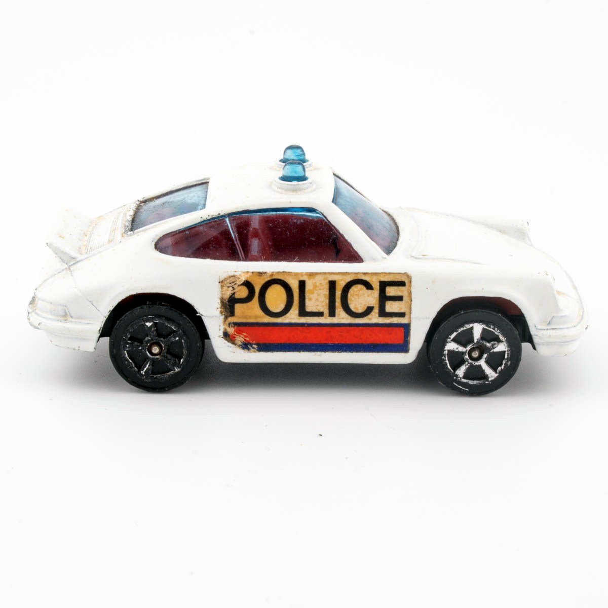 Vintage Corgi Juniors #37 PORSCHE CARRERA Police Red Interior Ex. Diecast Model - DT Collectable Toys