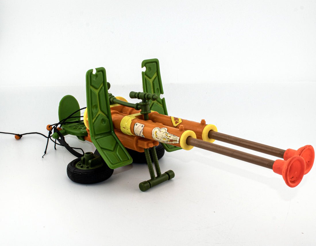 Vintage Double Barreled Plunger Gun 1989 Playmates Teenage Mutant Ninja Turtles - DT Collectable Toys