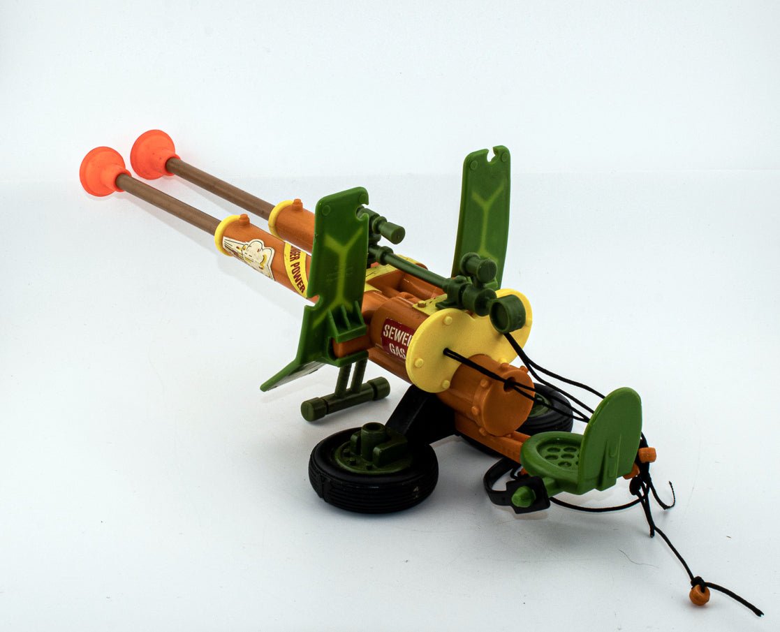Vintage Double Barreled Plunger Gun 1989 Playmates Teenage Mutant Ninja Turtles - DT Collectable Toys