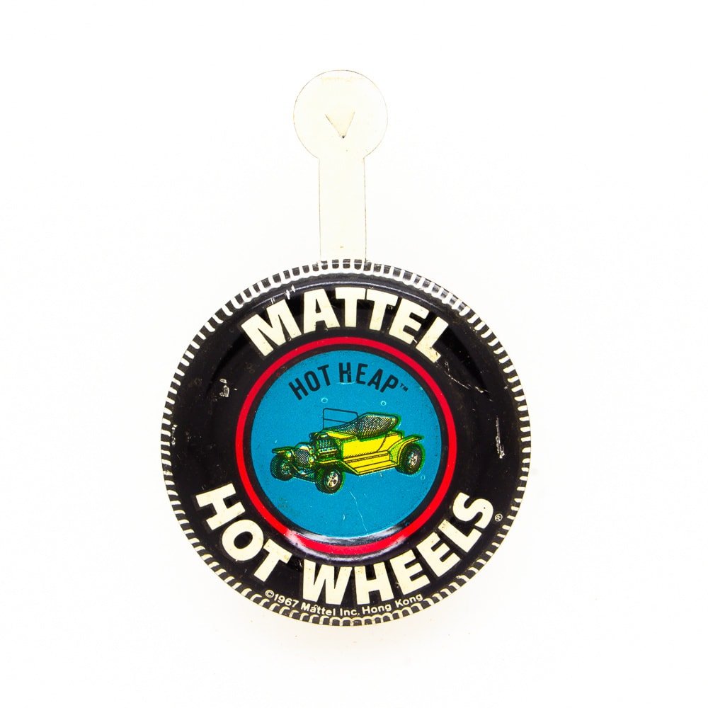 Vintage Hot Wheels Redline Tinplate Button Badge All Very Good or Better