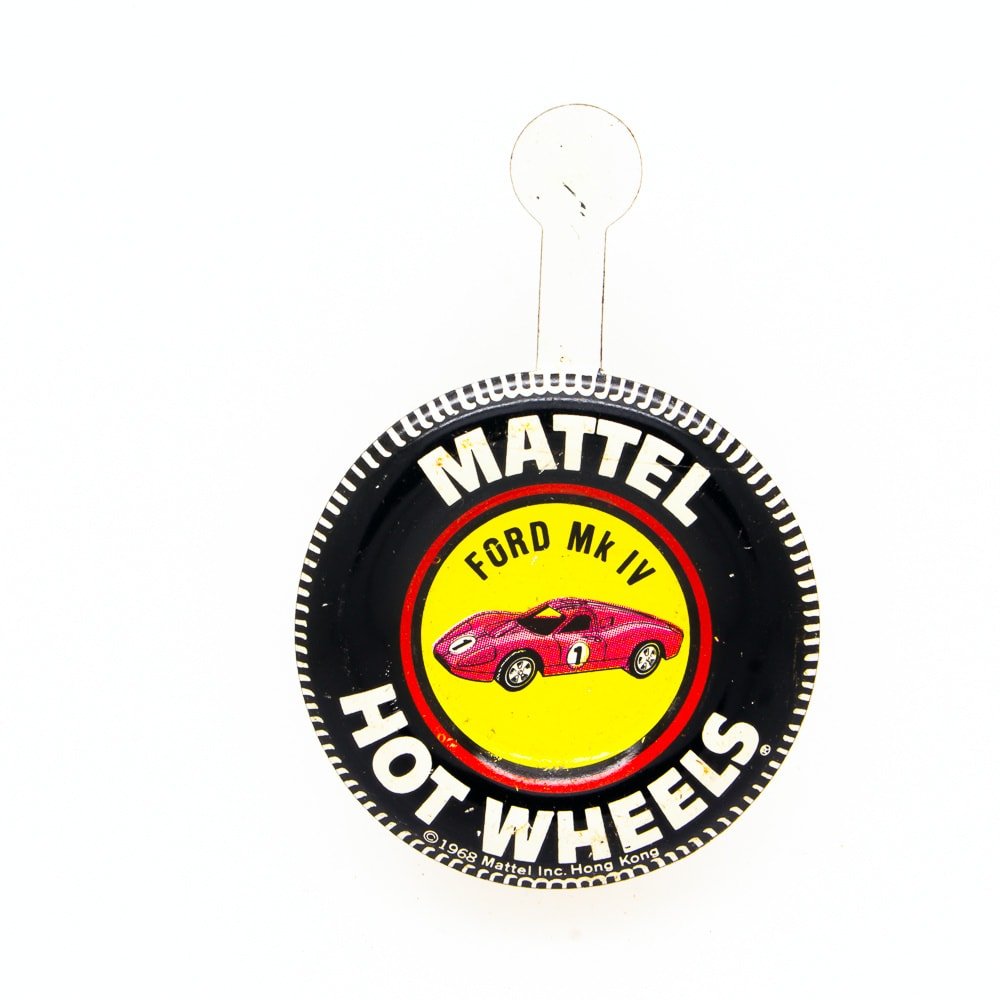 Vintage Hot Wheels Redline Tinplate Button Badge All Very Good or Better Picture 15