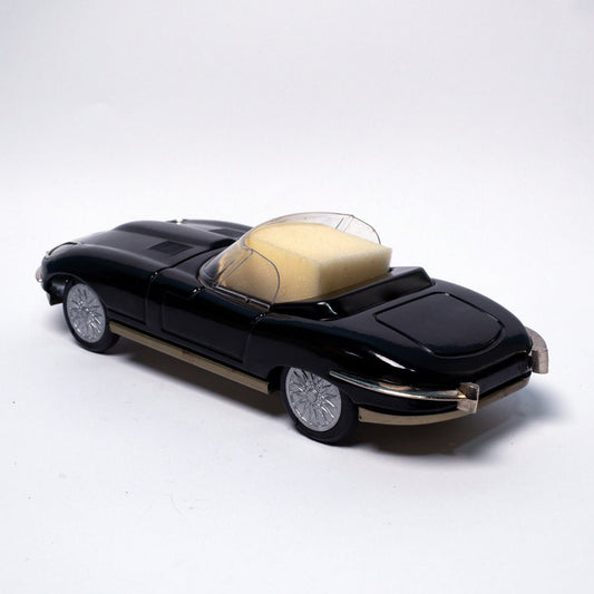 Vintage Jaguar E - Type 1/18 Scale Tinplate Friction Car Made in Hungary By Lemezarugyar Tinplate Toys Picture 3