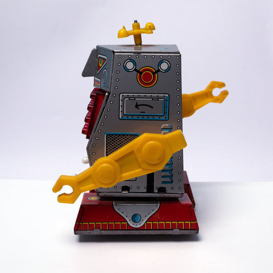 Vintage Noguchi Mechanical Wind - up Super Robot Made in Japan 1960's Robots & Space Toys Picture 3